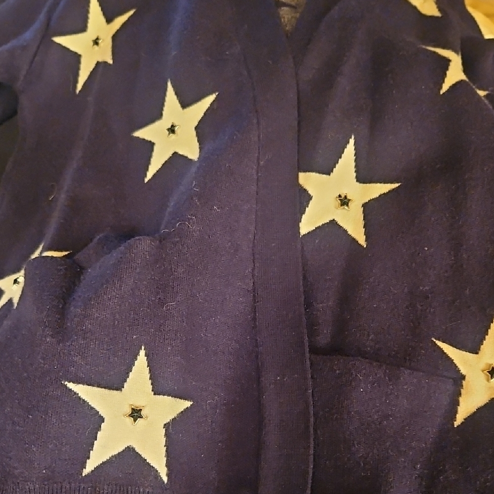 SANDRO Star Patterned Cardigan Sweater - S